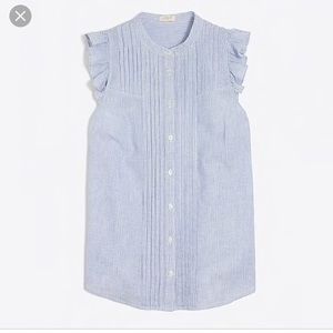 NWT J Crew Factory Button Down Sleeveless blouse